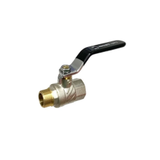 Кран кульовий 1/2"ВЗ (ZEGOR,PRO)(чорна ручка) PN50