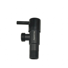 Кран кутовий нержавійка AQUASTRONG 1/2"х1/2" D716 Чорний