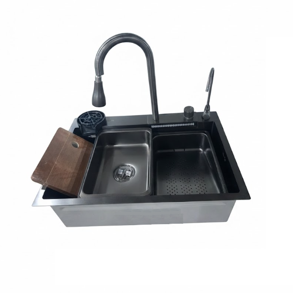 Мийка KRAFT Handmade 680*450*230 Nano Black (6845WF-1 BL)