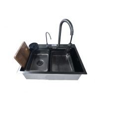 Мийка KRAFT Handmade Nano Black KR HM 6846WF-2 BL D