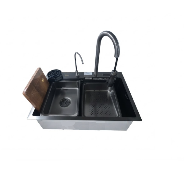 Мийка KRAFT Handmade Nano Black KR HM 6846WF-2 BL D
