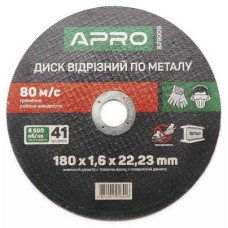 Диск відрізний по металу APRO 180x1.6x22,23мм