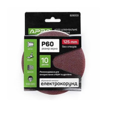 Коло шліфувальне без отворів на липучці d 125мм P60 APRO