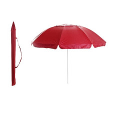 Парасолька пляжна з нахилом та клапаном 2,2м (19/22) червоний (СИЛА)