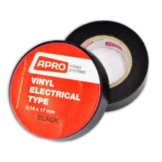 Ізоляцiйна стрiчка чорна 0.14х17 мм 25 м (APRO)