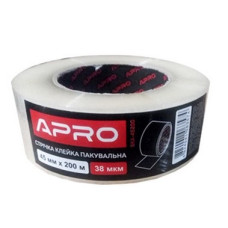 Стрічка клейка пакувальна (скотч) 38 мкм 45 мм 200 м (APRO)