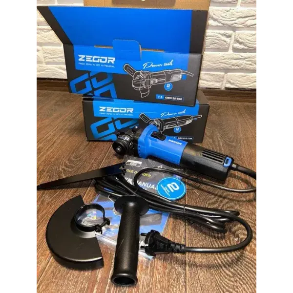 ZEGOR Мережева болгарка 720W /круг d125 /24міс.гарантія
