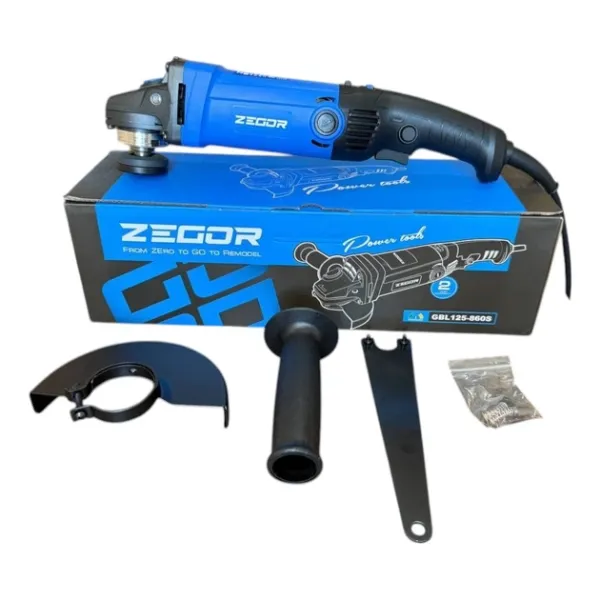 ZEGOR Мережева болгарка 860W /круг d125 /Регулятор обертів /24міс.гарантія