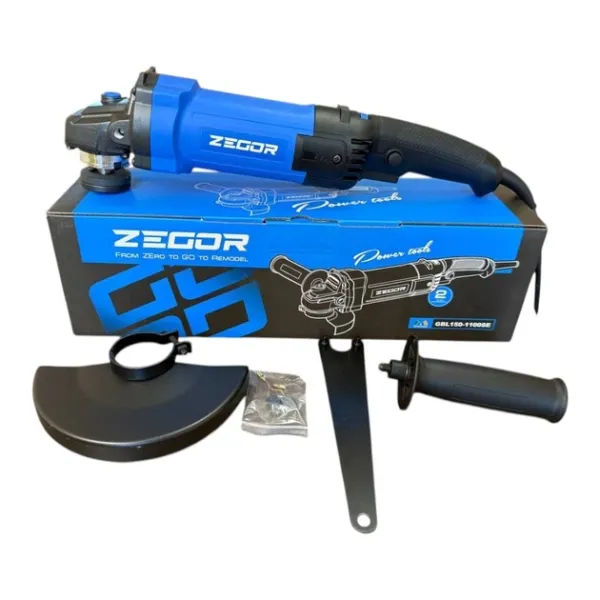 ZEGOR Мережева болгарка 1100W /круг d150 /Регулятор обертів/Плавний пуск /24міс.гарантія