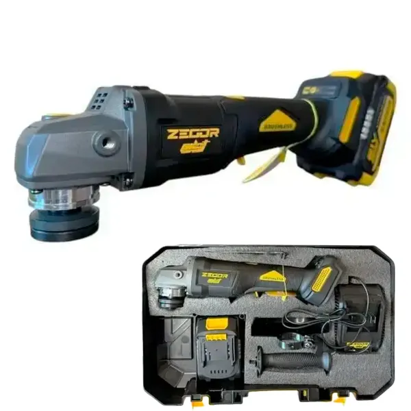 ZEGOR Акумуляторна болгарка 21v /в кейсі /1 акум. /круг d125 /36міс.гарантія