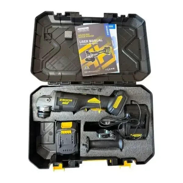 ZEGOR Акумуляторна болгарка 21v /в кейсі /1 акум. /круг d125 /36міс.гарантія
