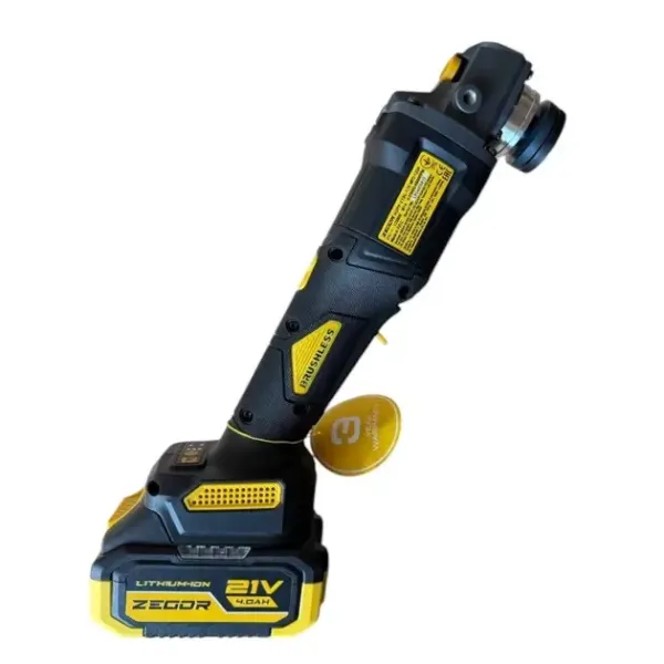 ZEGOR Акумуляторна болгарка 21v /в кейсі /1 акум. /круг d125 /36міс.гарантія
