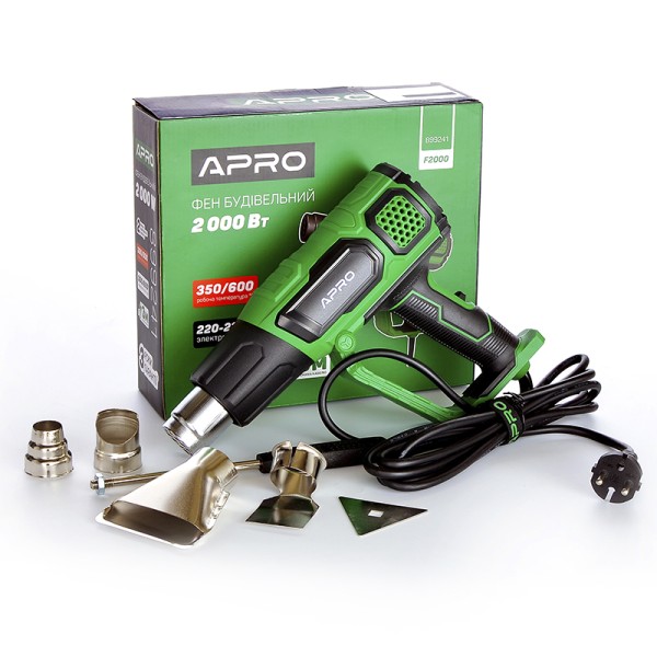 Фен будівельний APRO F2000 350/600
