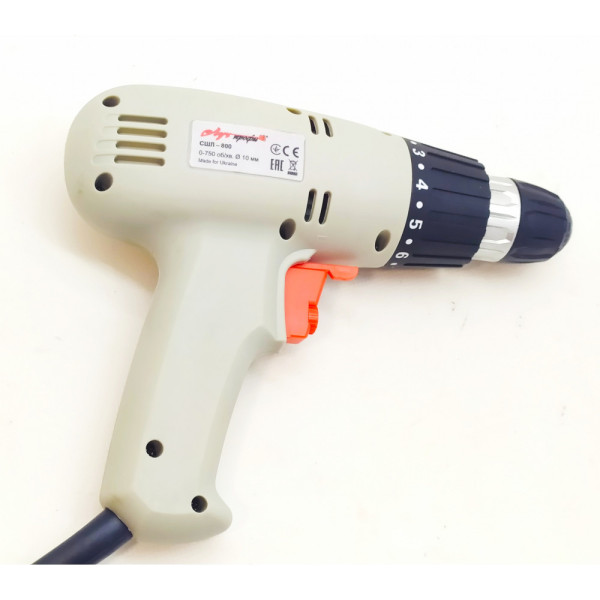 Мережевий шуруповерт ЛУЧПрофі 800Вт 0-750об/хв