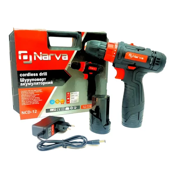 Акумуляторний шуруповерт NARVA 12v 12міс.гарантія
