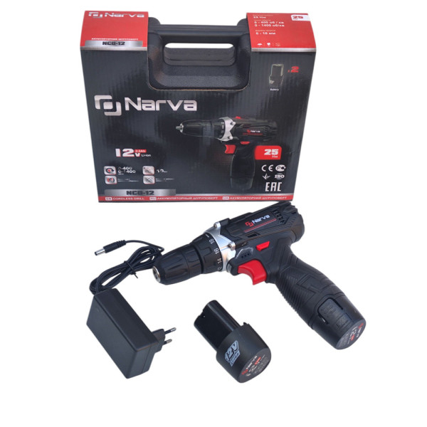 Акумуляторний шуруповерт NARVA 12v 12міс.гарантія