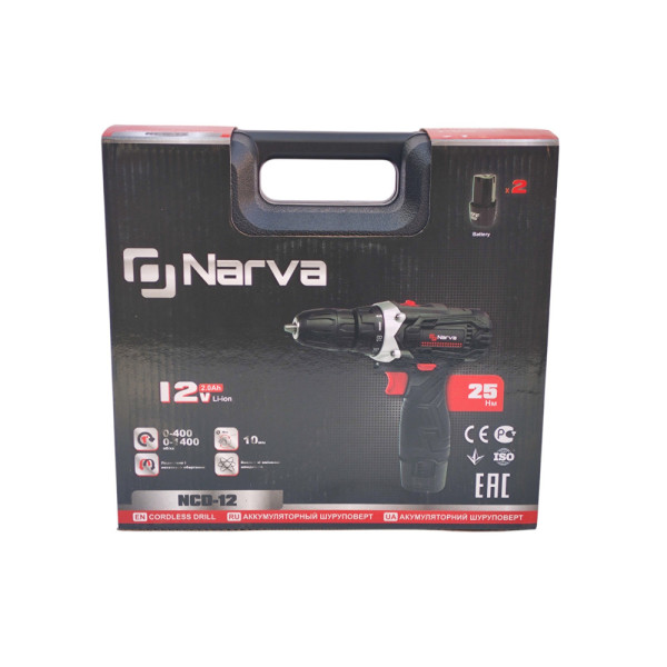 Акумуляторний шуруповерт NARVA 12v 12міс.гарантія