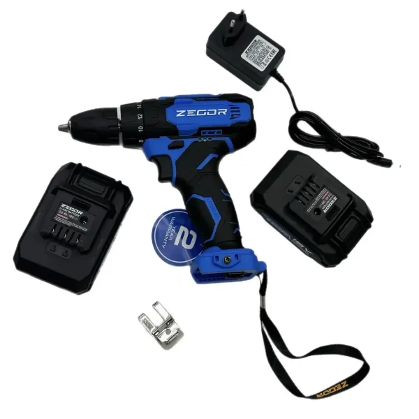 Акумуляторний шуруповерт 18v в коробці ZEGOR