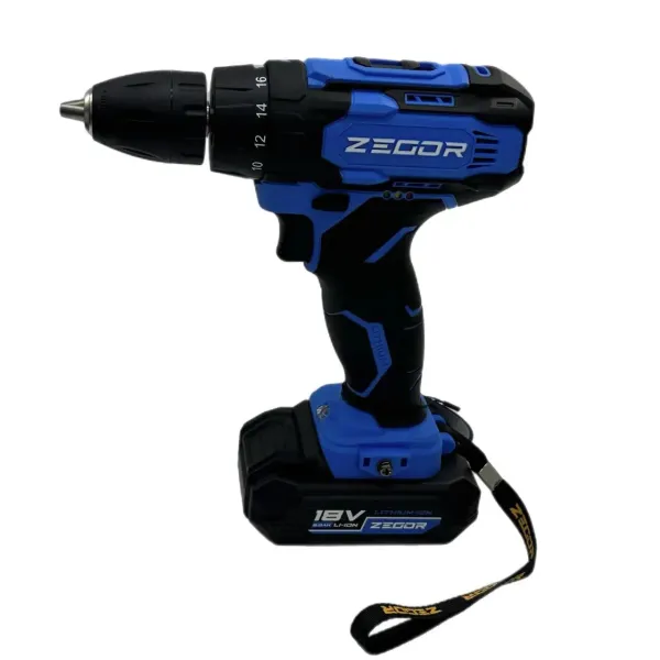 Акумуляторний шуруповерт 18v в коробці ZEGOR