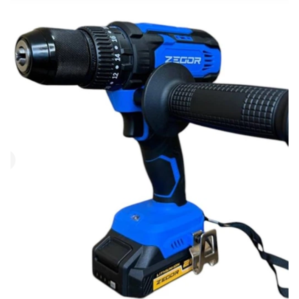 Акумуляторний шуруповерт ZEGOR 21v в коробці 24міс.гарантія