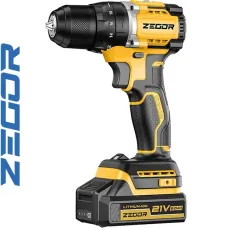 Акумуляторний шуруповерт ZEGOR 21v в кейсі безщітковий 36міс.гарантія