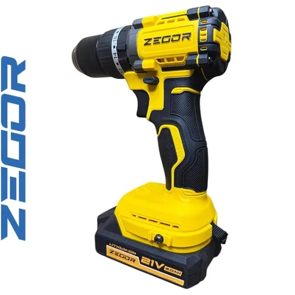 Акумуляторний шуруповерт ZEGOR 21v в кейсі безщітковий 36міс.гарантія