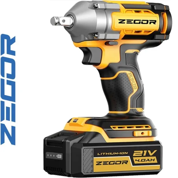 Акумуляторний гайковерт ZEGOR 21v в кейсі 1 акумулятор 36міс.гарантія