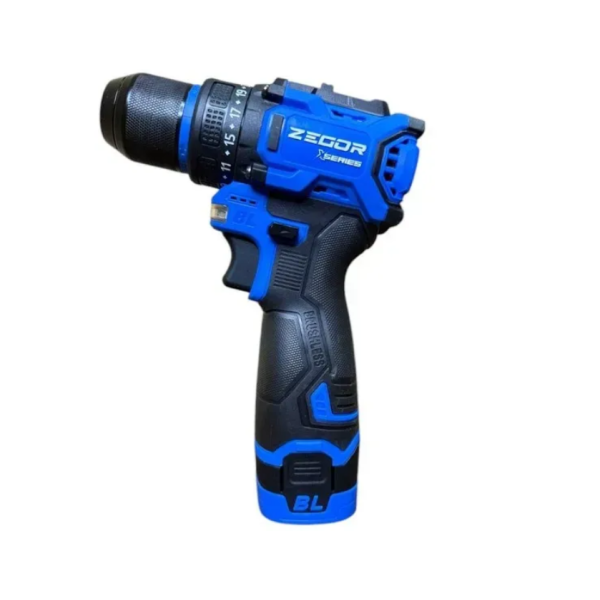 Акумуляторний шуруповерт ZEGOR 16v в кейсі безщітковий 24міс.гарантія ударний