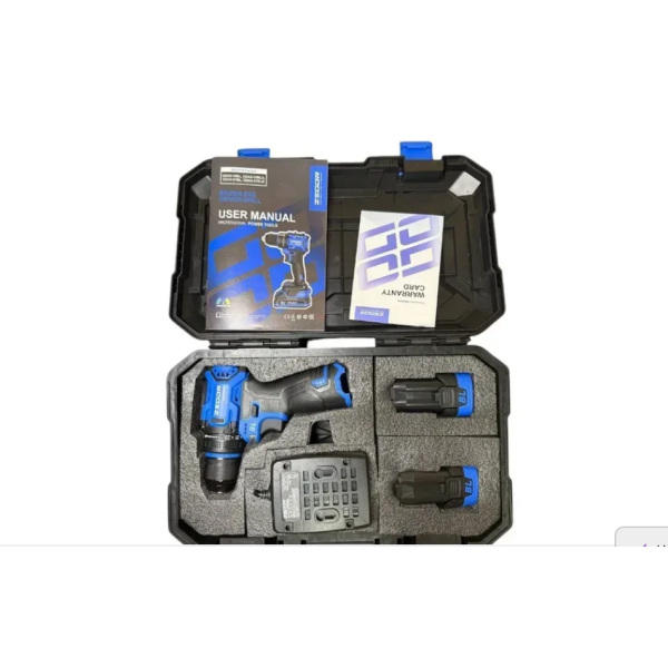 Акумуляторний шуруповерт ZEGOR 16v в кейсі безщітковий 24міс.гарантія ударний