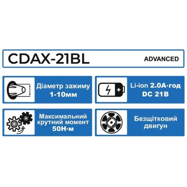 Акумуляторний шуруповерт 21v ZEGOR в кейсі безщітковий 24міс.гарантія 