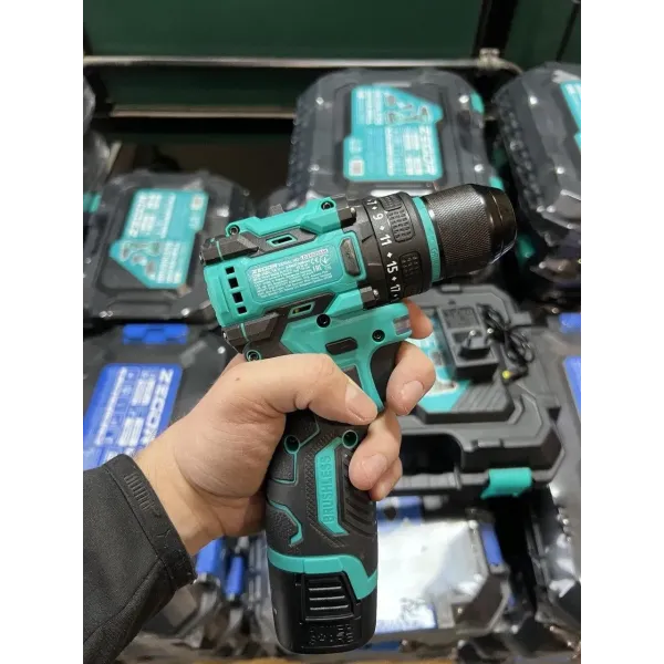 Акумуляторний шуруповерт ZEGOR 16v ЕКО в кейсі безщітковий 12міс.гарантія