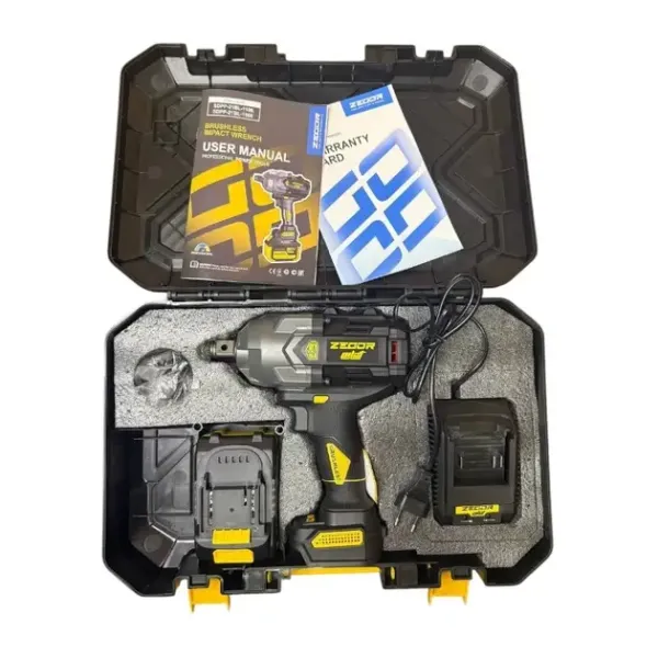 Акумуляторний гайковерт ZEGOR 21v в кейсі 1 акумулятор 36міс.гарантія