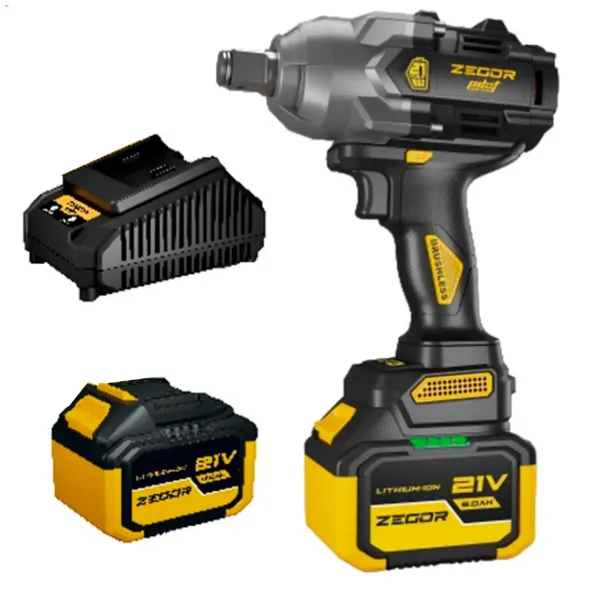 Акумуляторний гайковерт ZEGOR 21v в кейсі 1 акумулятор 36міс.гарантія
