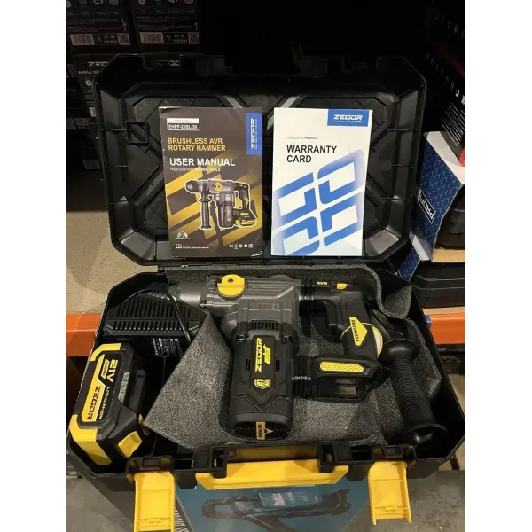 Акумуляторний перфоратор 21v ZEGOR бочковий 3,5Дж 36міс.гарантія