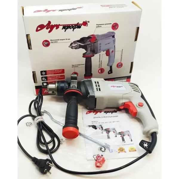 Дриль-відбійник ЛУЧПрофі 1600Вт до 48000 об хв