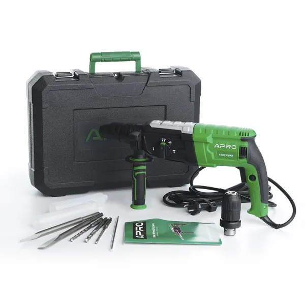 Перфоратор прямий APRO 1050H 3.5Дж 1050Вт SDS+ DFR Кейс