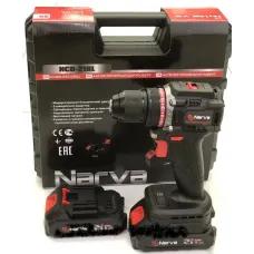 Акумуляторний шуруповерт безщітковий NARVA 21v в кейсі 12міс.гарантія
