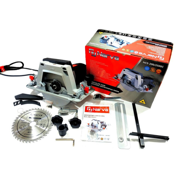 Дискова циркулярна пила 2100W /d185мм /12міс.гарантія /NARVA