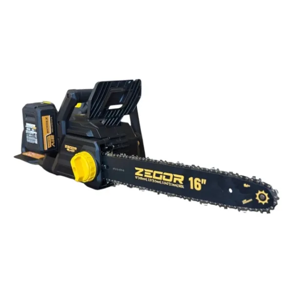 Акумуляторна пила 21v /шина 16"(40.6см) /2 акб (4А)/36міс.гарантія /ZEGOR