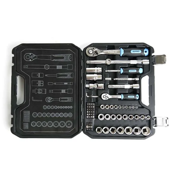 Набір насадок CrV ¼, ½ ( 90Т) (73 одиниці) APRO