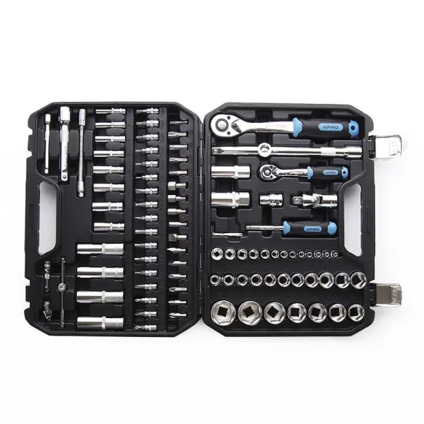 Набір насадок (інструментів) торцевих з тріскавкою CrV 1/4, 1/2 (90т) (94 одиниці) APRO