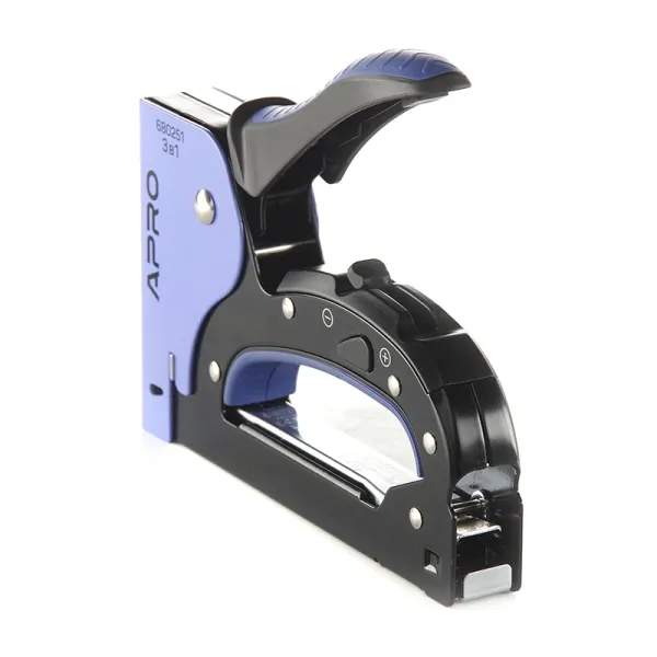 Степлер ресорний 3 в 1 для скоби 6-14мм сталевий корпус, двохпозиційне регулювання удару APRO