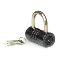 Замок навісний Бочка (81x42x44мм), дисковий фінський ключ AURORA