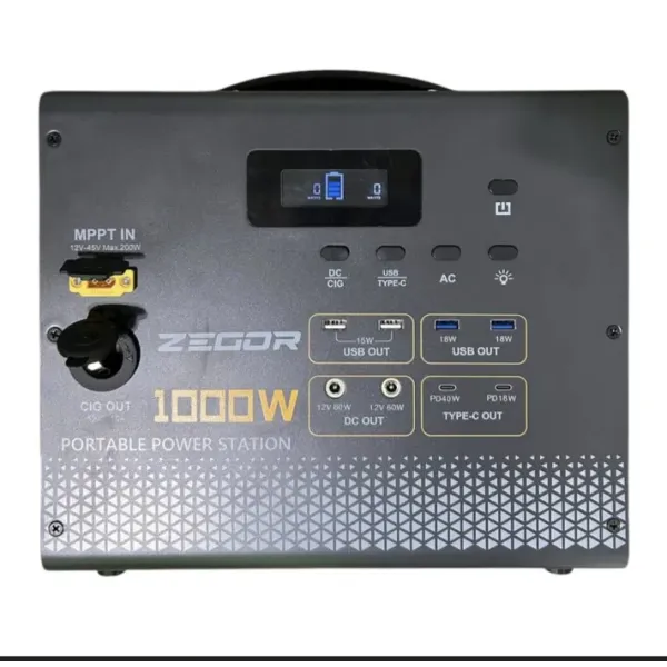 Зарядна станція ZEGOR 1.0кВт (пікова 2кВт) /BYD LiFePo4