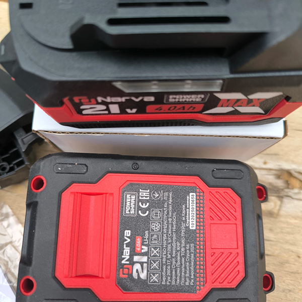 Акумуляторна батарея NARVA 21v /4Ah /12міс.гарантія