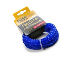 Лiска для тримера 2,4 мм кручений квадрат 15 м (СИЛА)