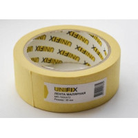 Стрічка клейка малярна 110мкм стандарт 38мм 40м (UNIFIX)