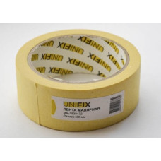 Стрічка клейка малярна 110мкм стандарт 38мм 40м (UNIFIX)