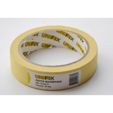 Стрічка клейка малярна 110мкм стандарт 25мм 40м (UNIFIX)