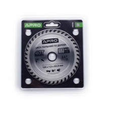 Диск пильний по дереву 125x22.2мм 40Т (APRO)